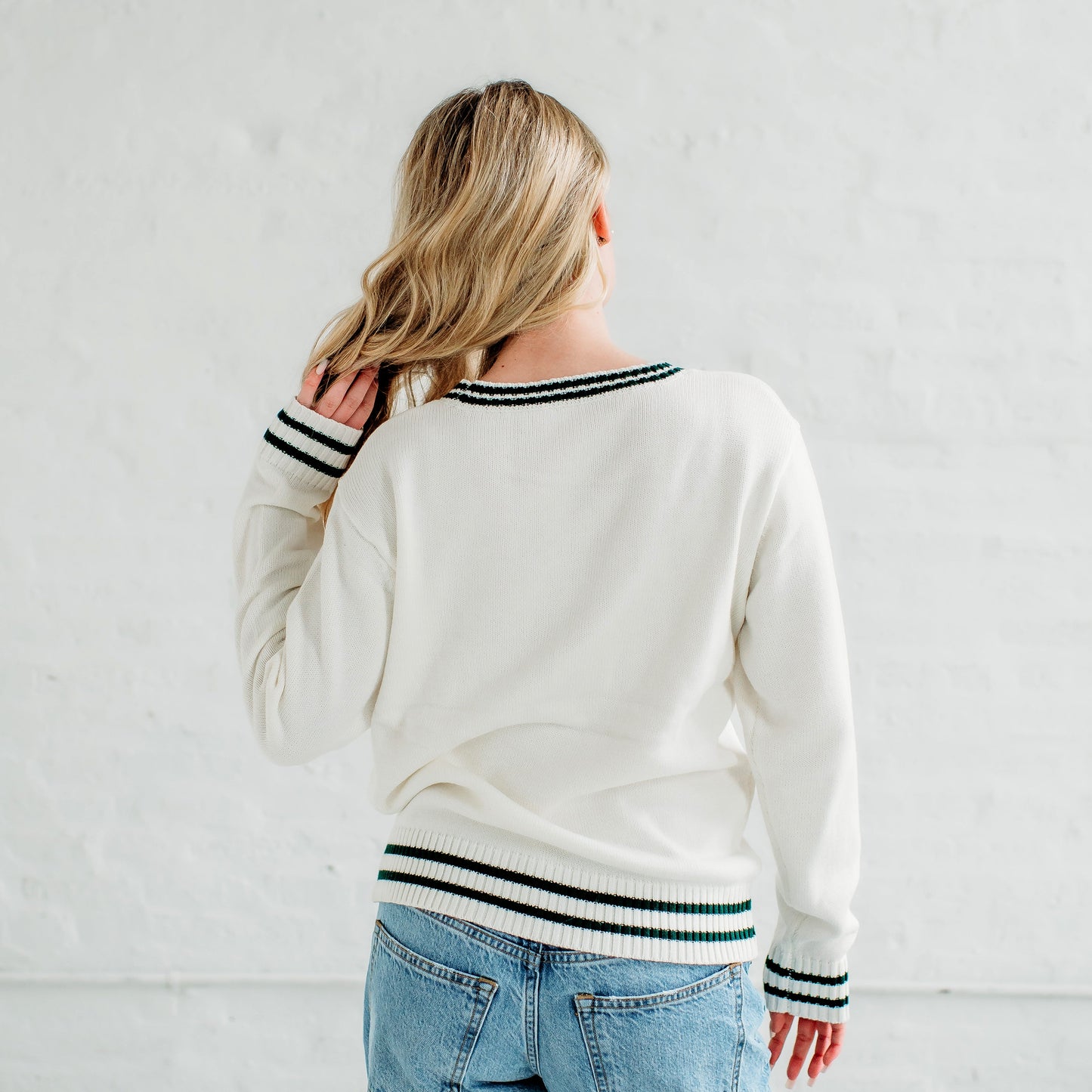 Michigan State Spartans Knit Sweater. Michigan Game Day Apparel.