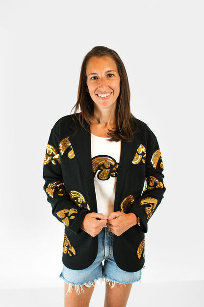Iowa Tigerhawk Sequin Blazer