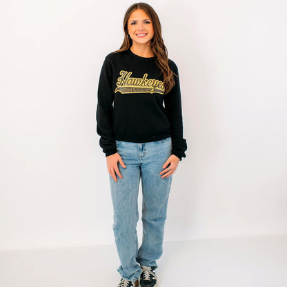 Iowa Hawkeyes Sequin Women's Crewneck