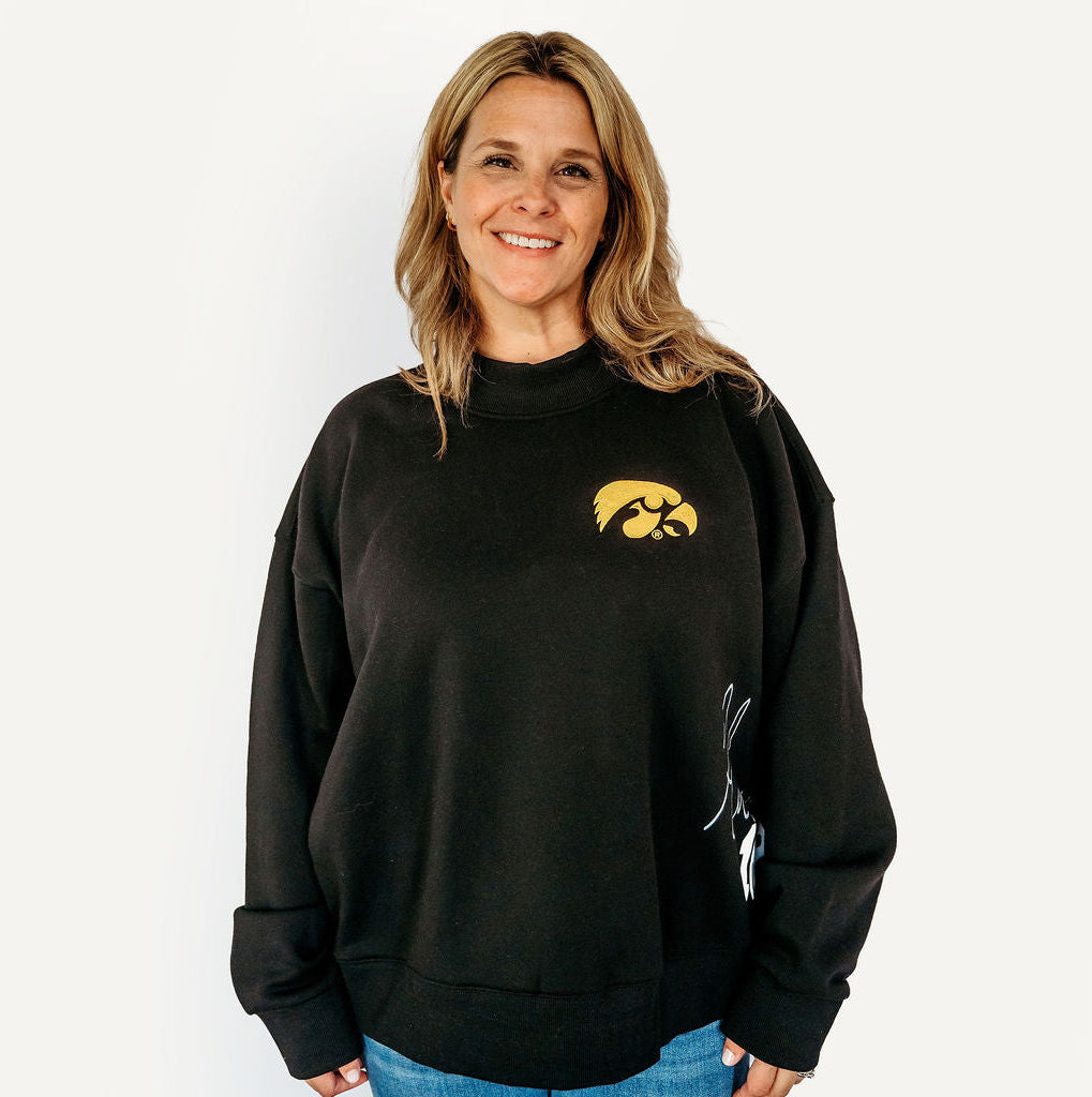 Iowa Hawkeyes 1847 Mock Neck Pullover