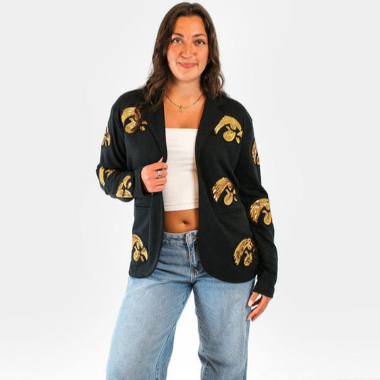 Iowa Tigerhawk Sequin Blazer