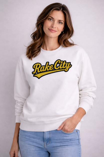 Rake City Chenille Patch Crewneck