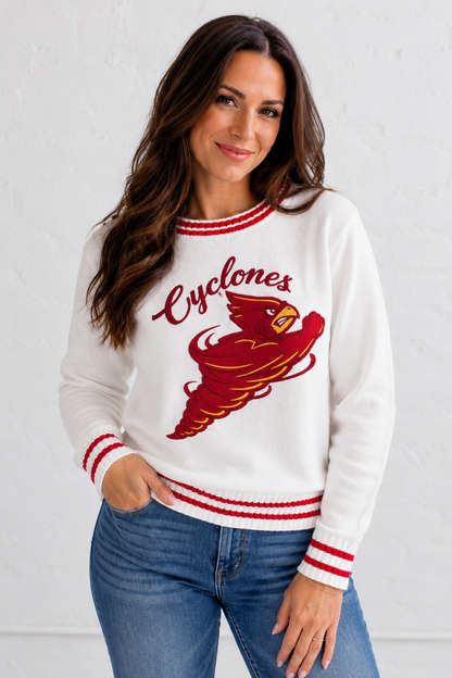Iowa State Embroidered Logo Knit Sweater