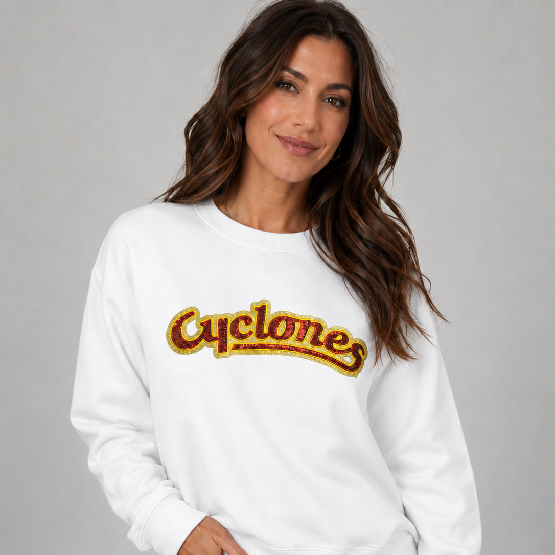 Iowa State Cyclones Hybrid Sequin Crewneck