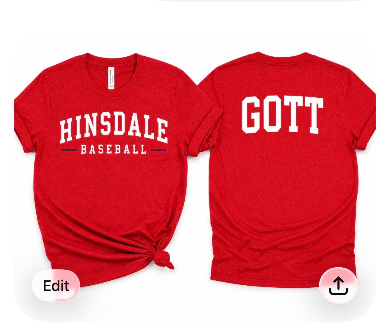 Hinsdale All Star T-shirt