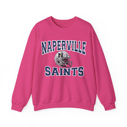 Saints Personalized Pink Football Mom Crewneck