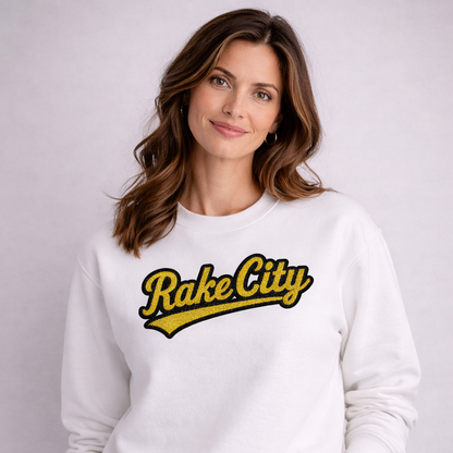 Rake City Chenille Patch Crewneck