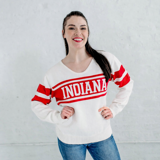 Indiana Vintage V-Neck Sweater (Pre Sale)