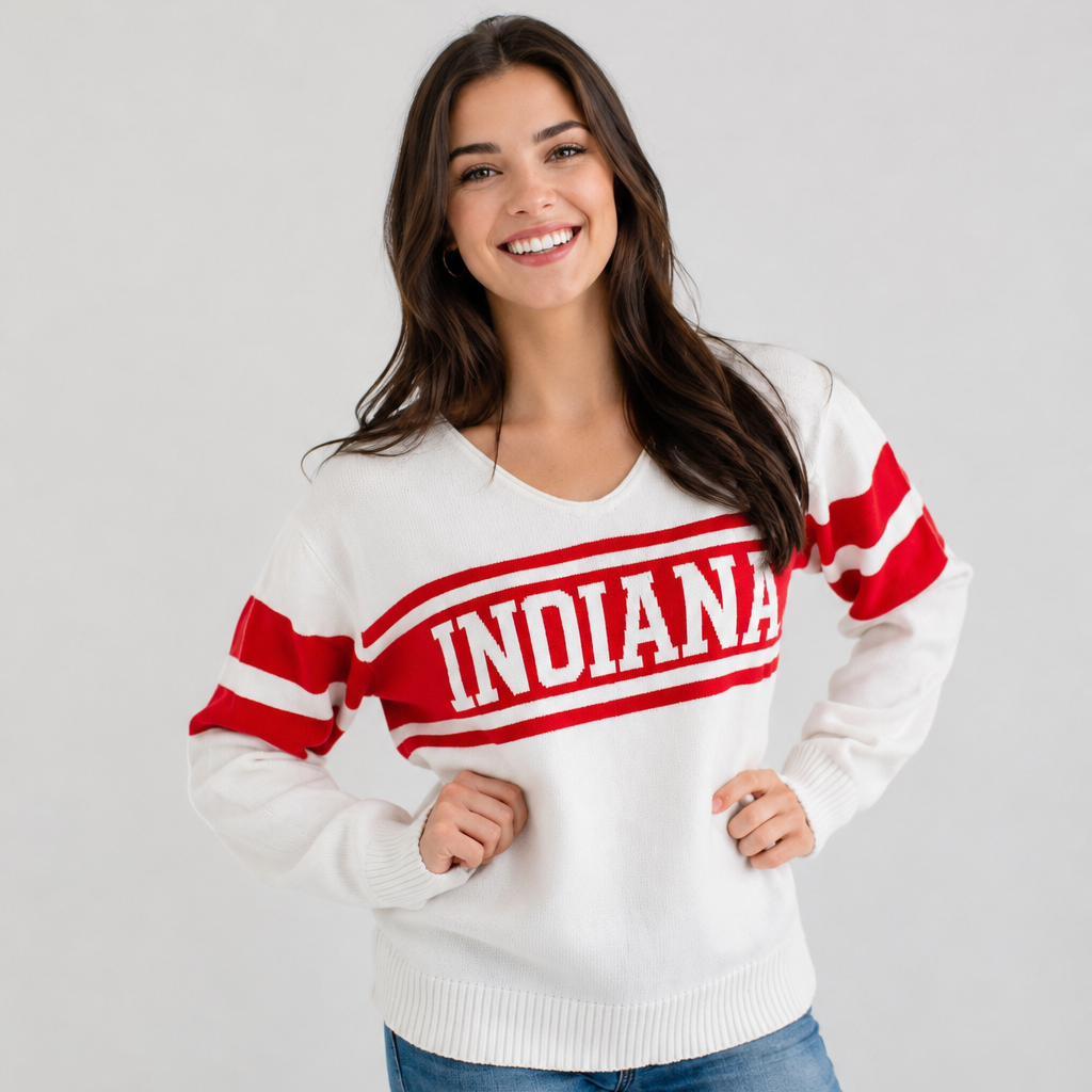 Indiana Vintage V-Neck Sweater