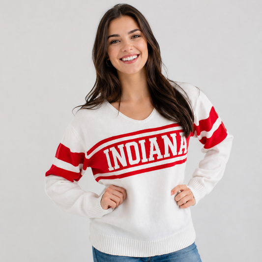 Indiana Vintage V-Neck Sweater