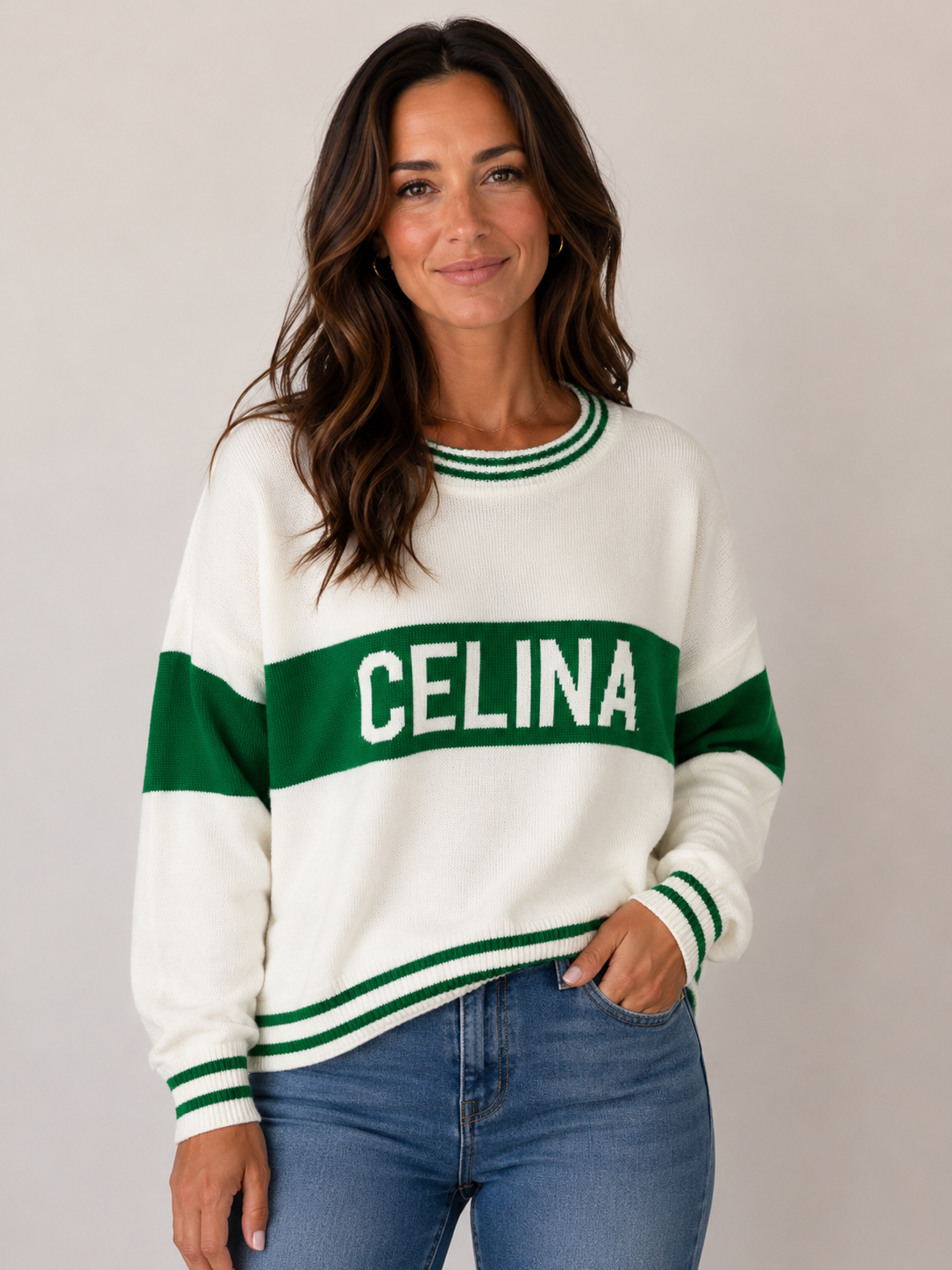 Celina Bulldogs Knit Crewneck Sweater