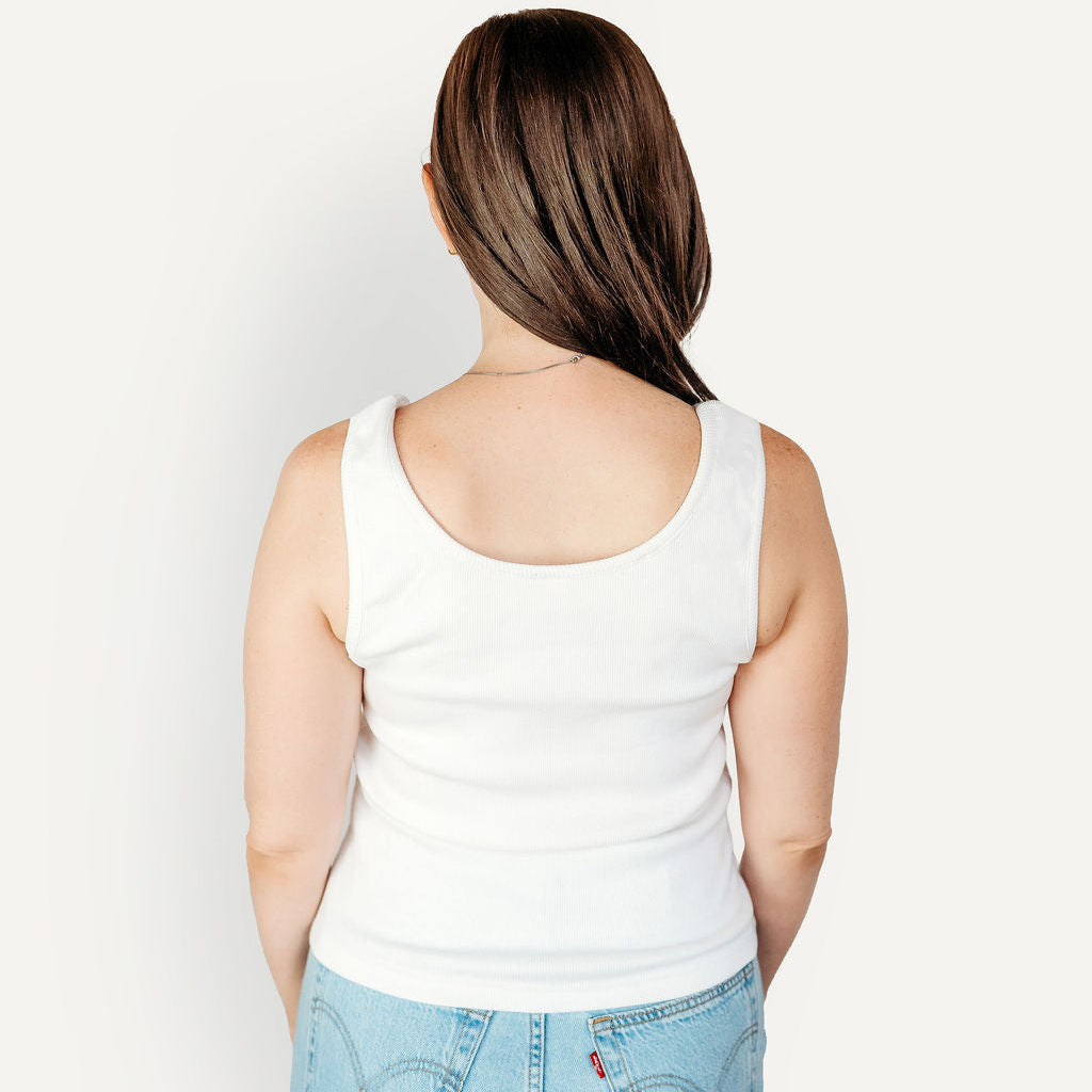 Wayne State University Sequin Ribbed Tank