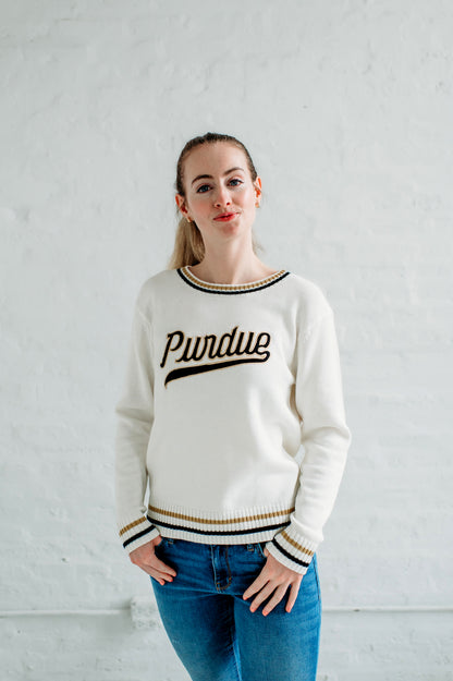Purdue Knit Sweater.   Purdue gameday apparel