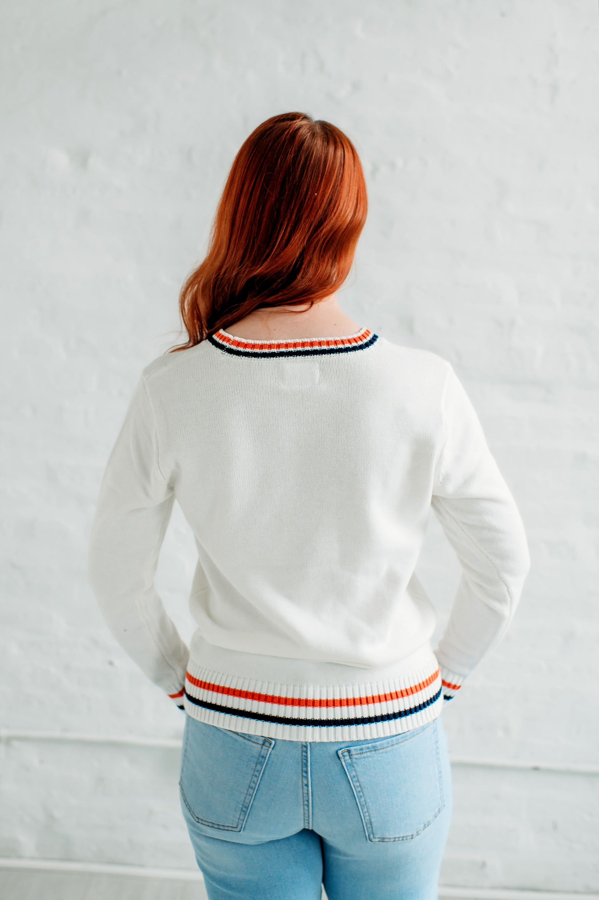 Illinois Illini Knit Sweater. Illinois Game Day Apparel.