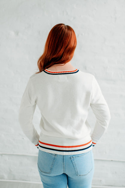 Illinois Illini Knit Sweater. Illinois Game Day Apparel.