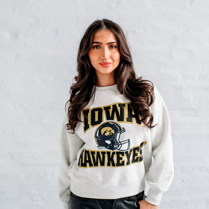 Iowa Game Day Apparel. Iowa Hawkeyes Football Slouchy Crewneck 