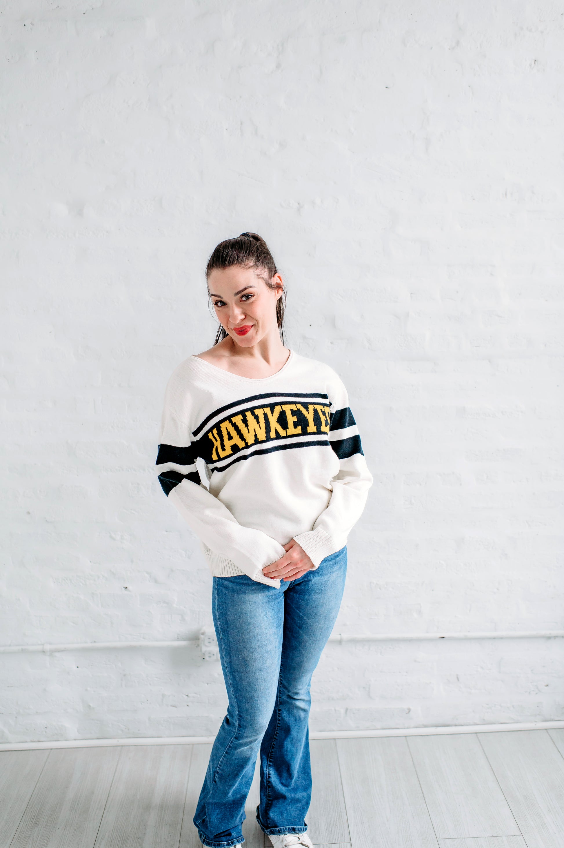 Iowa Hawkeyes Game Day Apparel. Hawkeyes Vintage Sweater