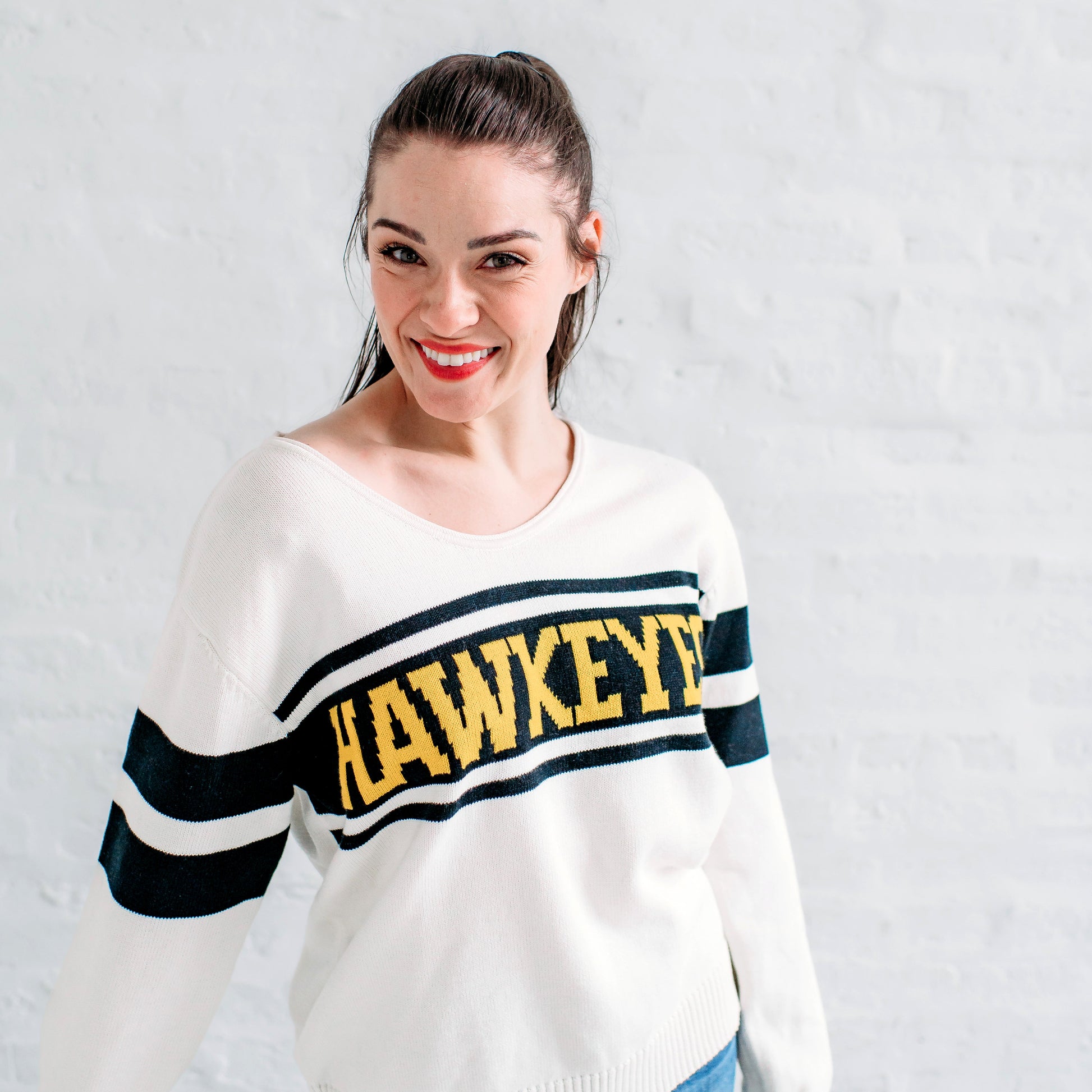 Iowa Hawkeyes Game Day Apparel. Hawkeyes Vintage Sweater