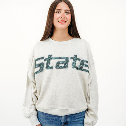 Michigan State Slouchy Crewneck