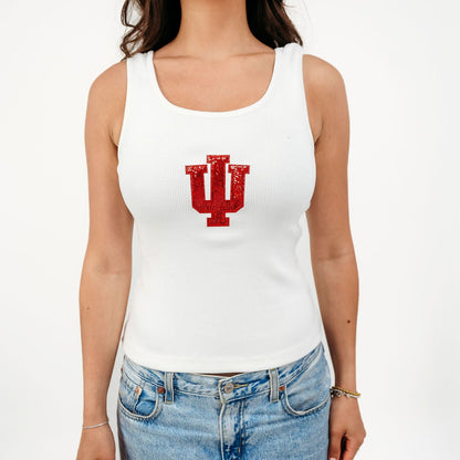 Indiana Trident Sequin Ribbed Tank