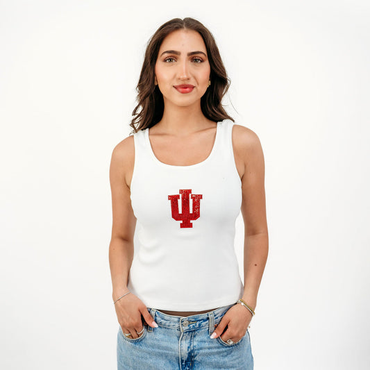 Indiana Trident Sequin Ribbed Tank