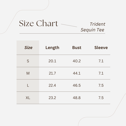 Indiana Trident Full Coverage Sequin Tee